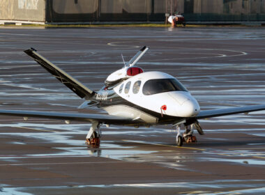 Kyiv International Airport (Sikorsky), Ukraine Cirrus Vision Jet SF50 G2 Arrivee from privat owner