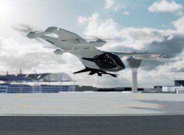 CityAirbus NextGen Airbus eVTOL in flight render