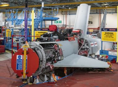 ECRS Mk2 radar installation on RAF Typhoon