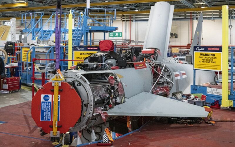 ECRS Mk2 radar installation on RAF Typhoon