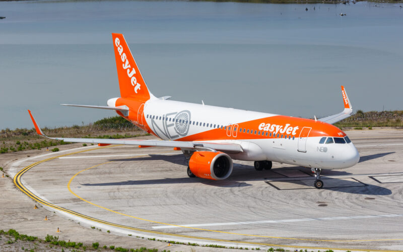 Corfu,,Greece,-,September,19,,2020:,Easyjet,Airbus,A320neo,Airplane