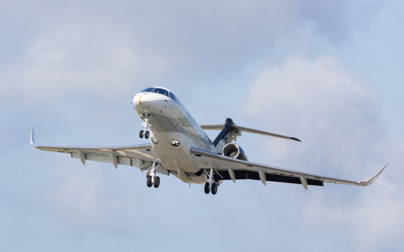 Embraer Praetor 500 flying on Sustainable Aviation Fuel (SAF)