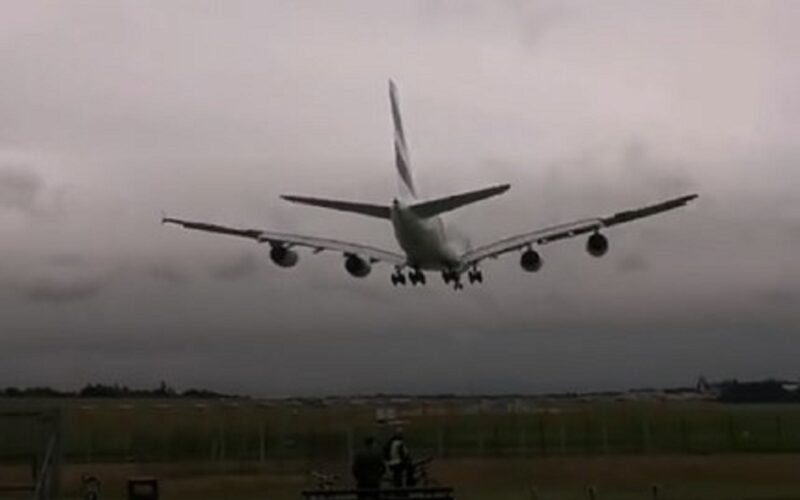 Emirates A380 Birmingham Airport