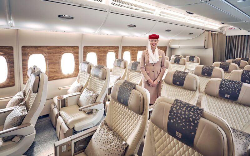 Emirates A380 premium economy Melbourne