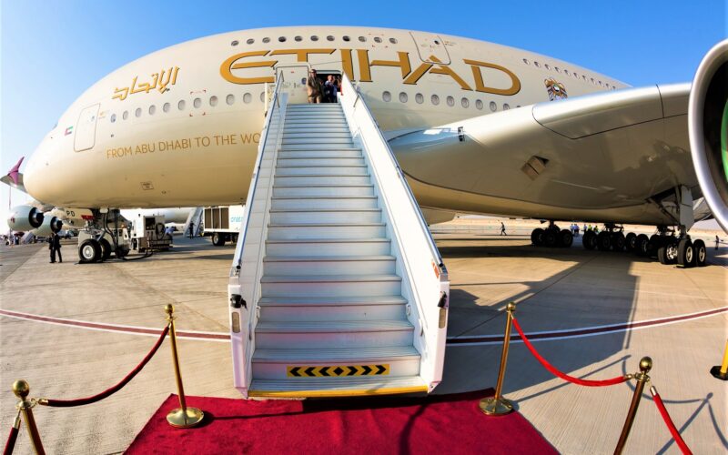 Etihad Airways A380 superjumbo jet