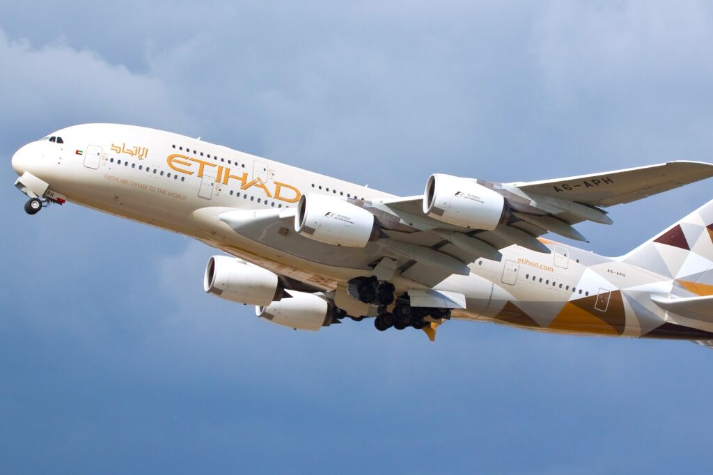 Etihad Airways A380 aircraft