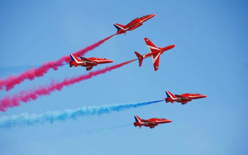 Hastings,,England,-,July,22:,Raf,Aerobatics,Display,Team,The