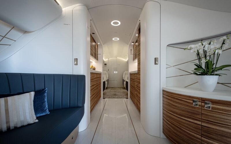 FLIST private jet interior