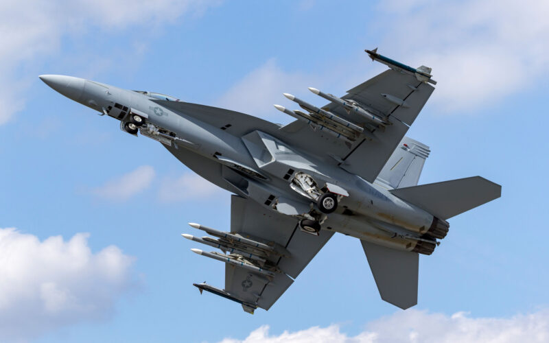 United States Navy Boeing FA 18F Super Hornet multirole fighter aircraft