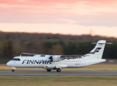 Finnair ATR at Tartu Airport, Estonia