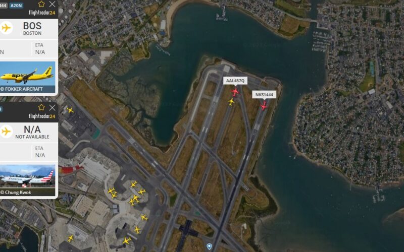 an American Airlines Boeing 737 and Spirit Airlines A320neo were involved in a near miss at Boston Logan International Airport BOS