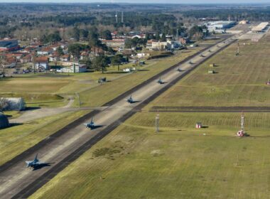 French Air and Space Force Rafale fighters aligned for Saphir exercise