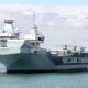 HMS Queen Elizabeth aircraft carrier part of the Royal Navy fleet