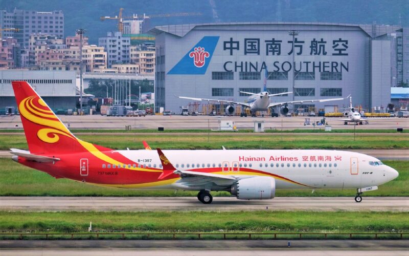 Hainan Airlines Boeing 737 MAX 8 aircraft