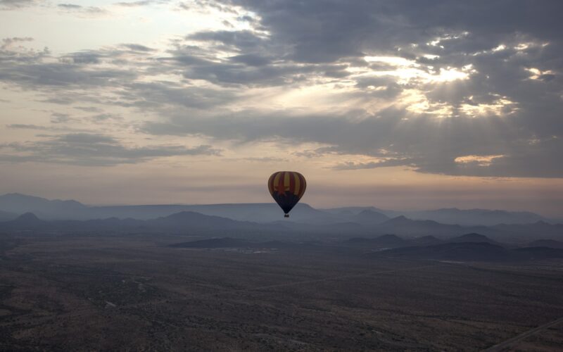 Hot air balloon Arizona desert