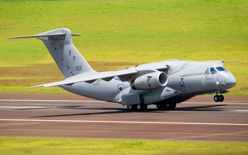 Hungarian Air Force Embraer C-390 Millennium maiden flight