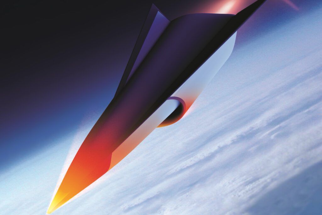 Hypersonic vehicle artist interpretation