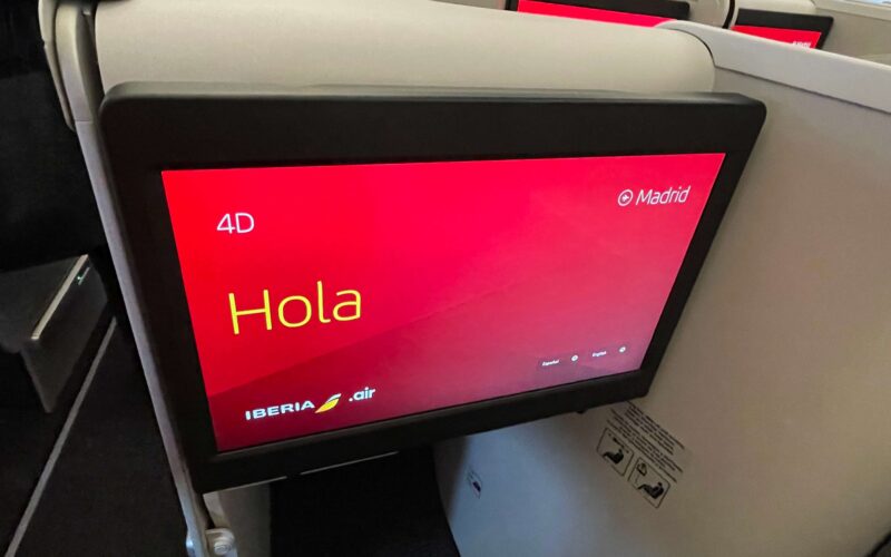 Iberia A350 Next screen