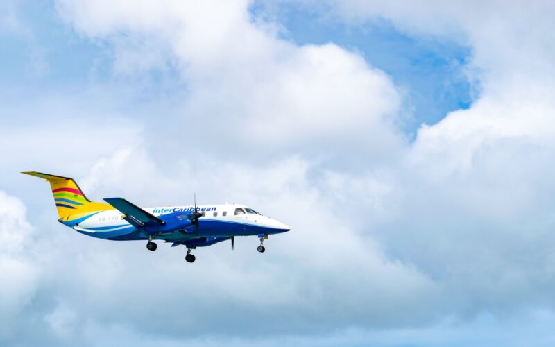 InterCaribbean Airways EMB 120 twin turboprop commuter aircraft