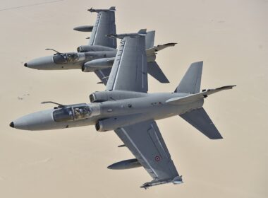 Italian Air Force AMX ground-attack aircraft