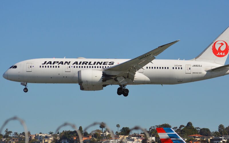 Japan Airlines 787 8 Dreamliner San Diego