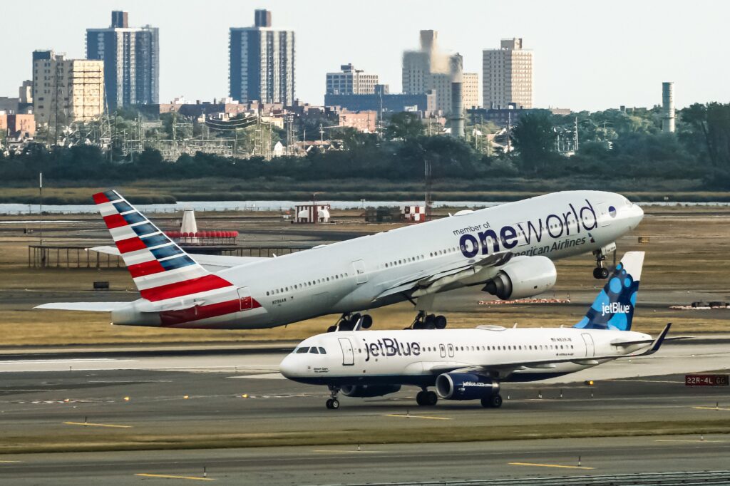 American Airlines and JetBlue