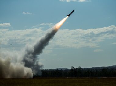 MIM-104 Patriot shooting a missile