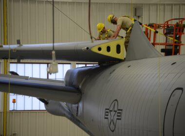 Tilting the tail on a KC-135