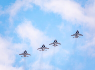 MiG-31K attack aircraft carrying Kinzhal missiles