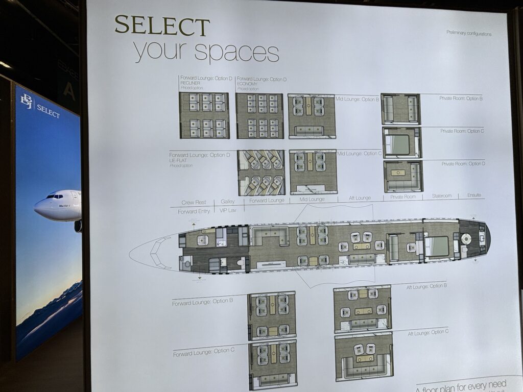 Boeing BBJ interiors