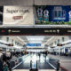 Moving walkway and gates in Terminal B at Denver International Airport