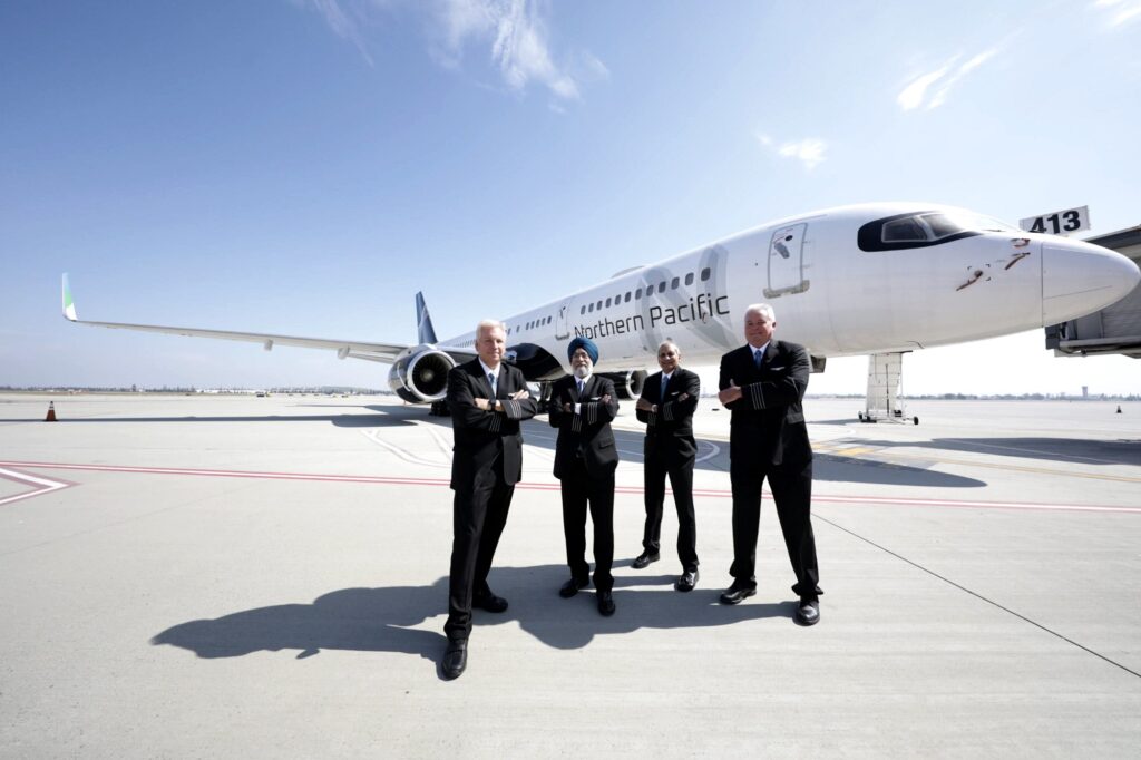 Northern Pacific Airways completed its first proving flight