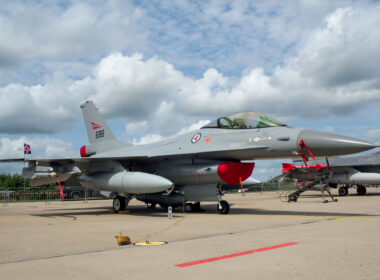 Norwegian F-16 fighter jet