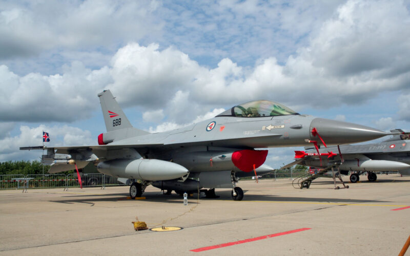 Norwegian F-16 fighter jet