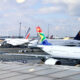 OR Tambo International Airport international airlines Lufthansa Air France A380 South African Airways A340