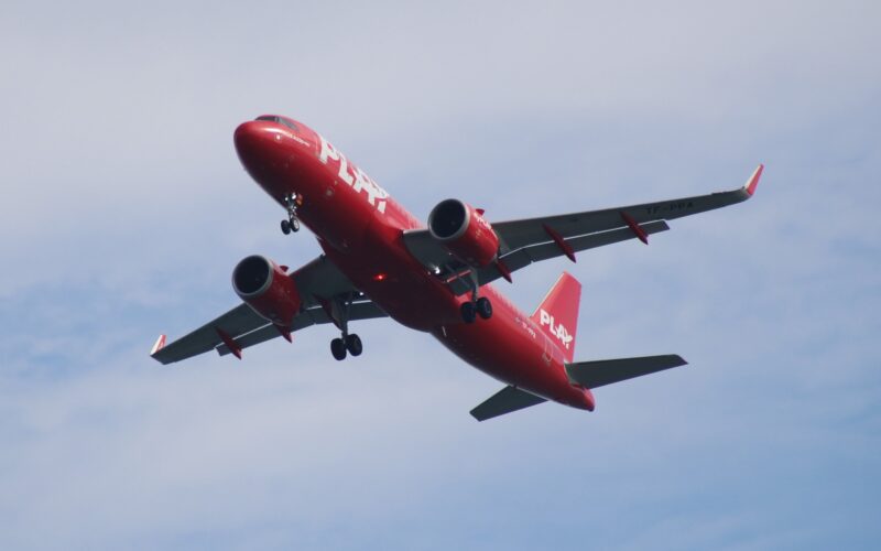 PLAY airlines aircraft taking off from an airport