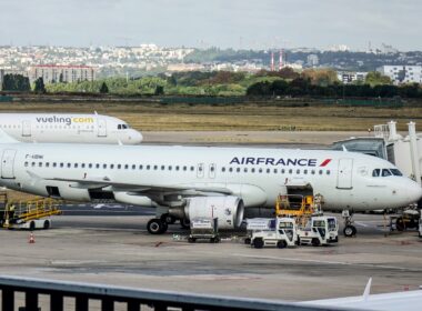 Passenger airplanes docking at Paris Orly Airport (ORY). Orly is the second busiest French airport (1)