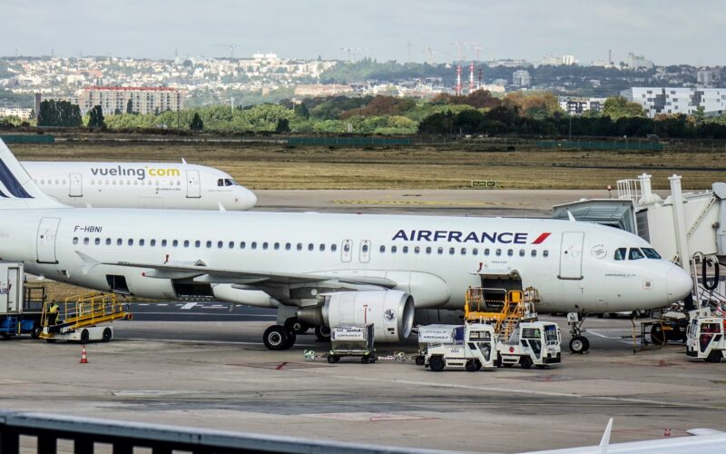 Passenger airplanes docking at Paris Orly Airport ORY Orly is the second busiest French airport 1