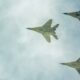 Polish MiG-29 fighters flying in formation