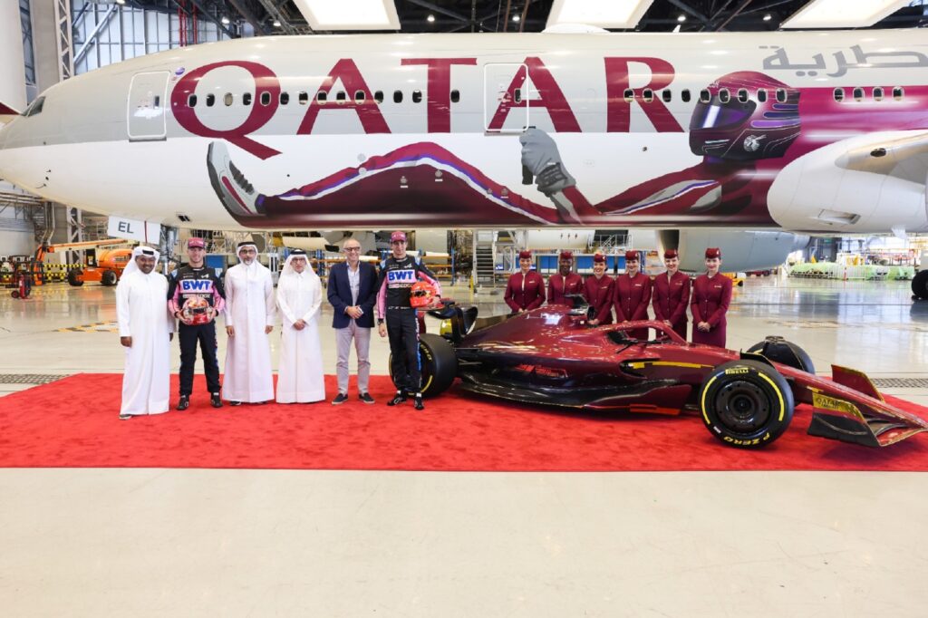 Qatar Airways Boeing 777 F1 livery