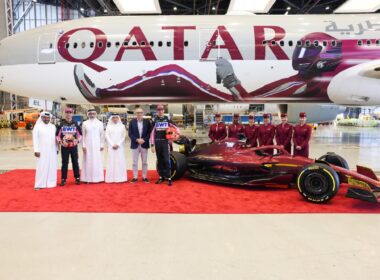 Qatar Airways Boeing 777 F1 livery