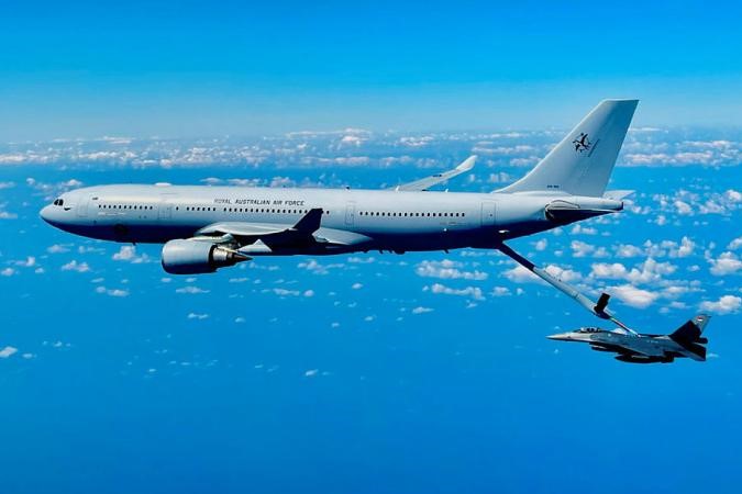 RAAF KC-30A conducts first aerial refueling with Indonesia