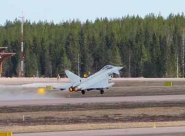 RAF Eurofighter Typhoon jet deploy to Finland