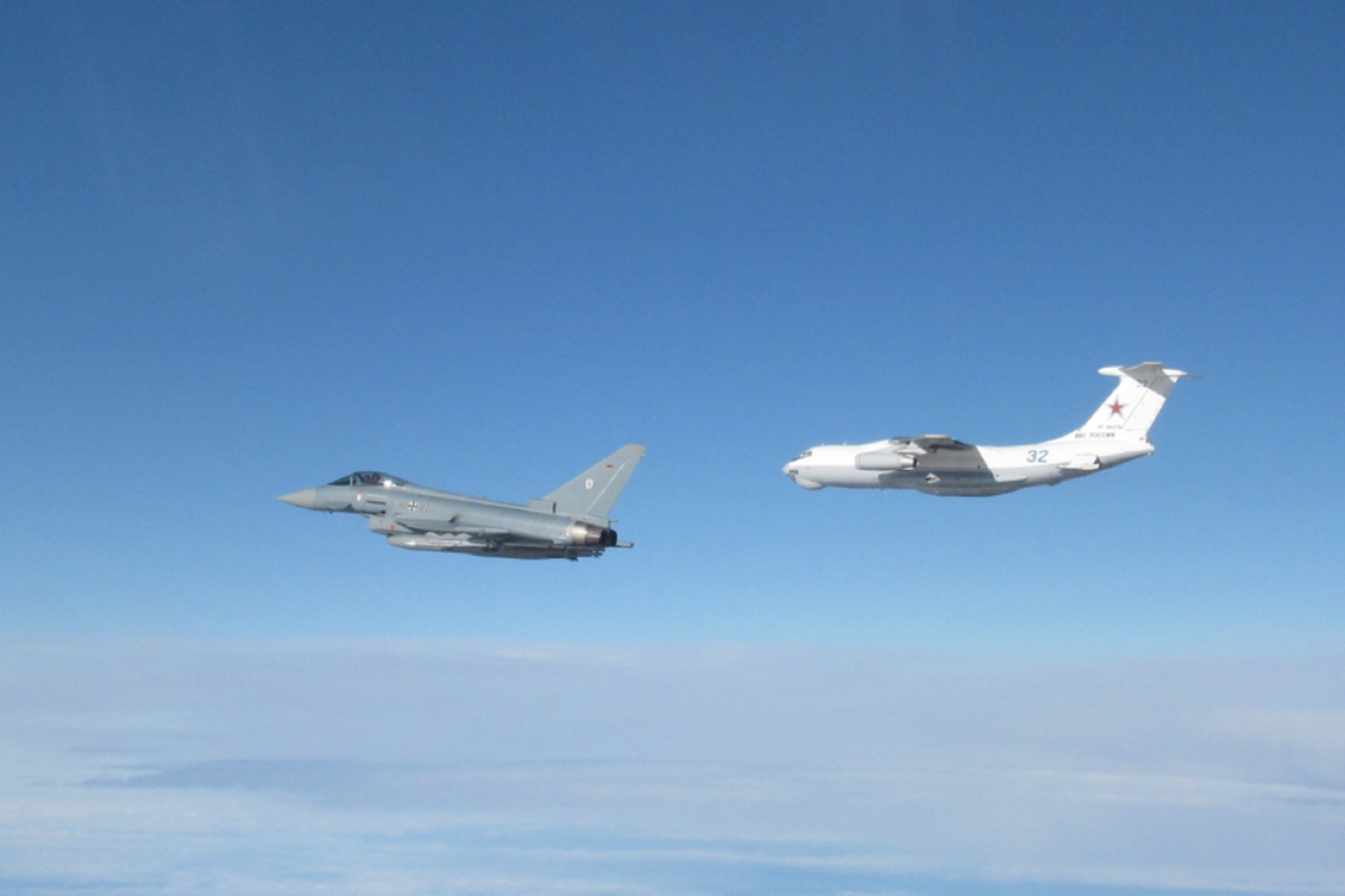 UK and German jets intercept Russian plane in first joint op