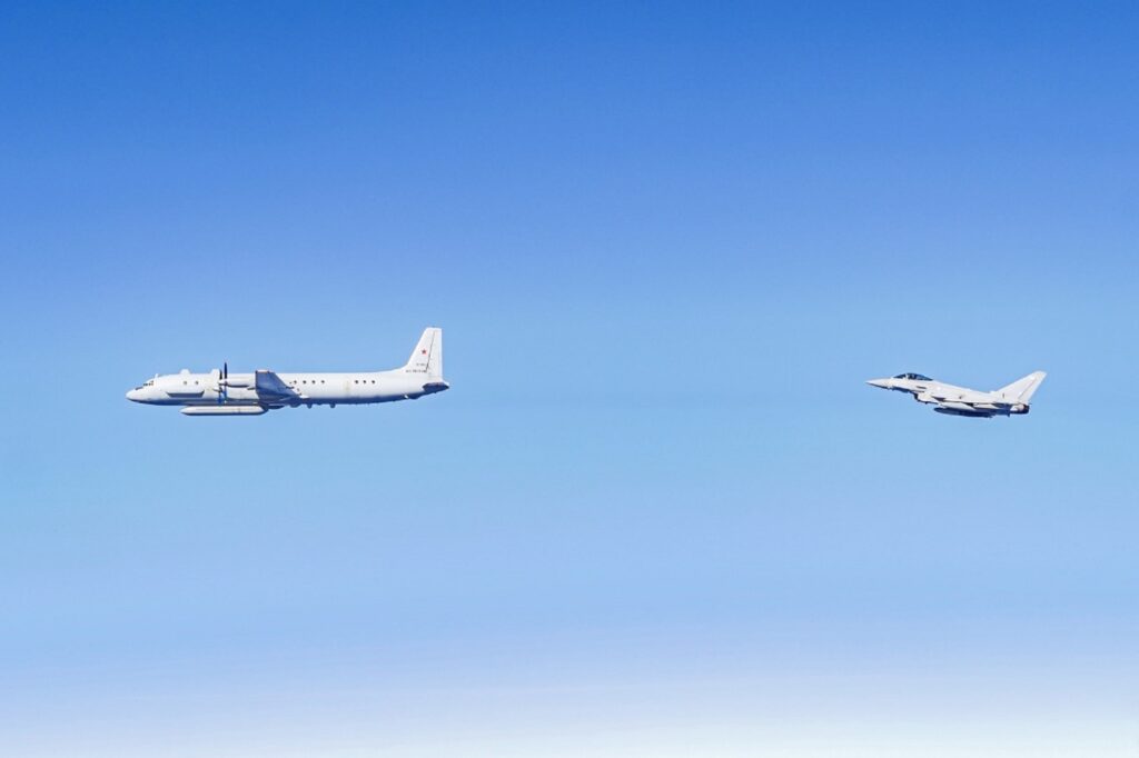 FAR Eurofighter Typhoon photo of Russian Su 27 and spy plane