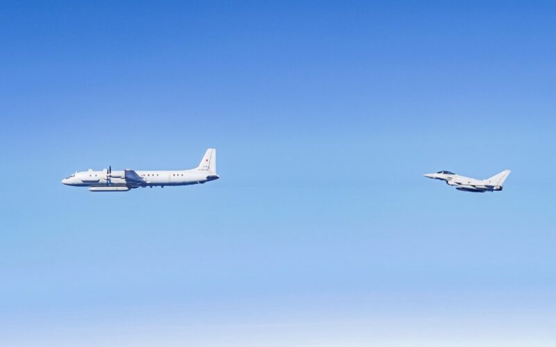 FAR Eurofighter Typhoon photo of Russian Su 27 and spy plane