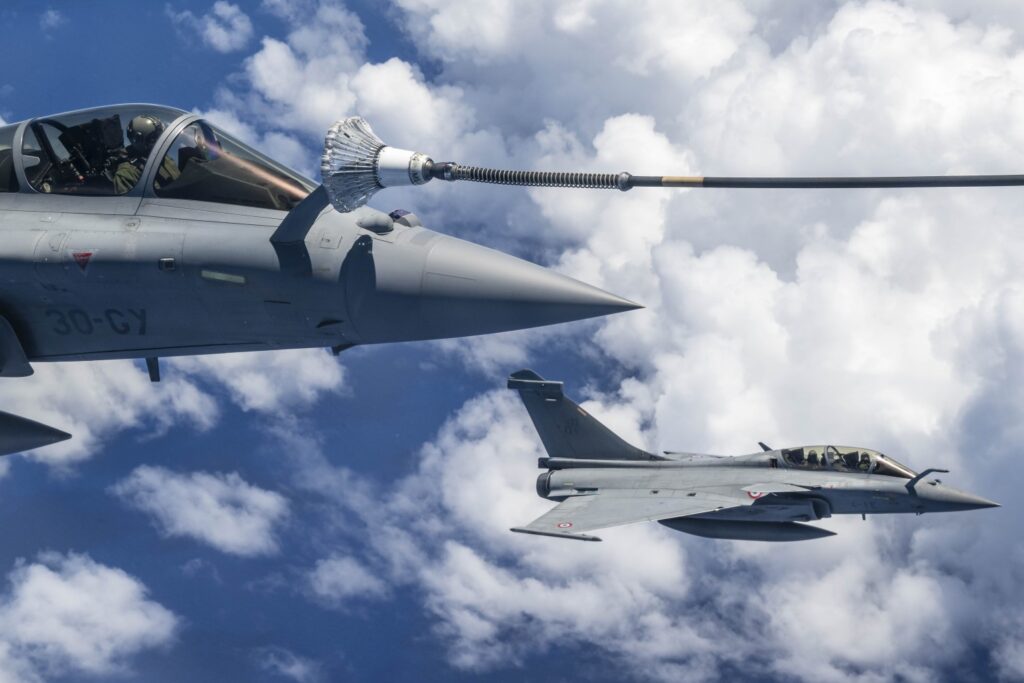 Rafale fighters participating in Operation Pegase 23