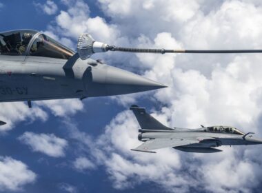 Rafale fighters participating in Operation Pegase 23