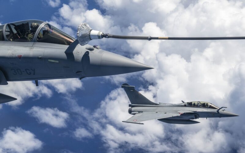 Rafale fighters participating in Operation Pegase 23