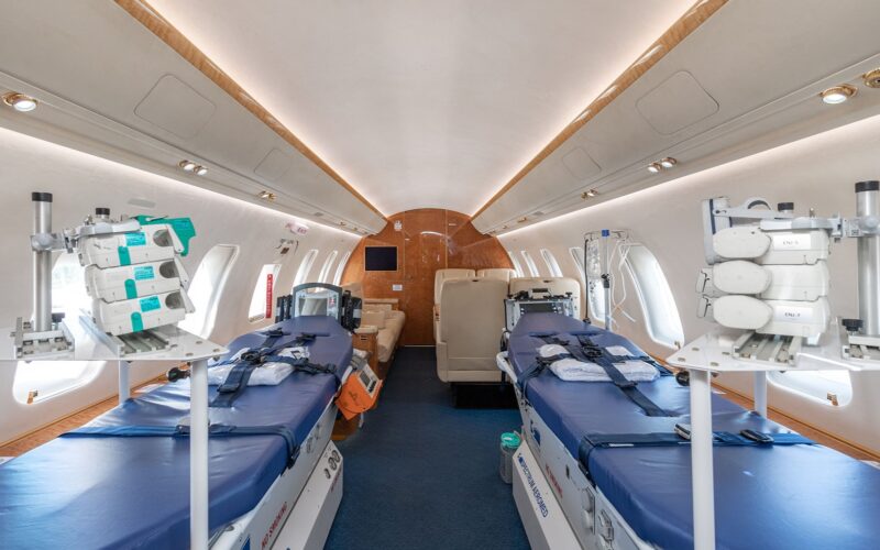 Redstar Aviation Challenger 605 Air Ambulance Interior